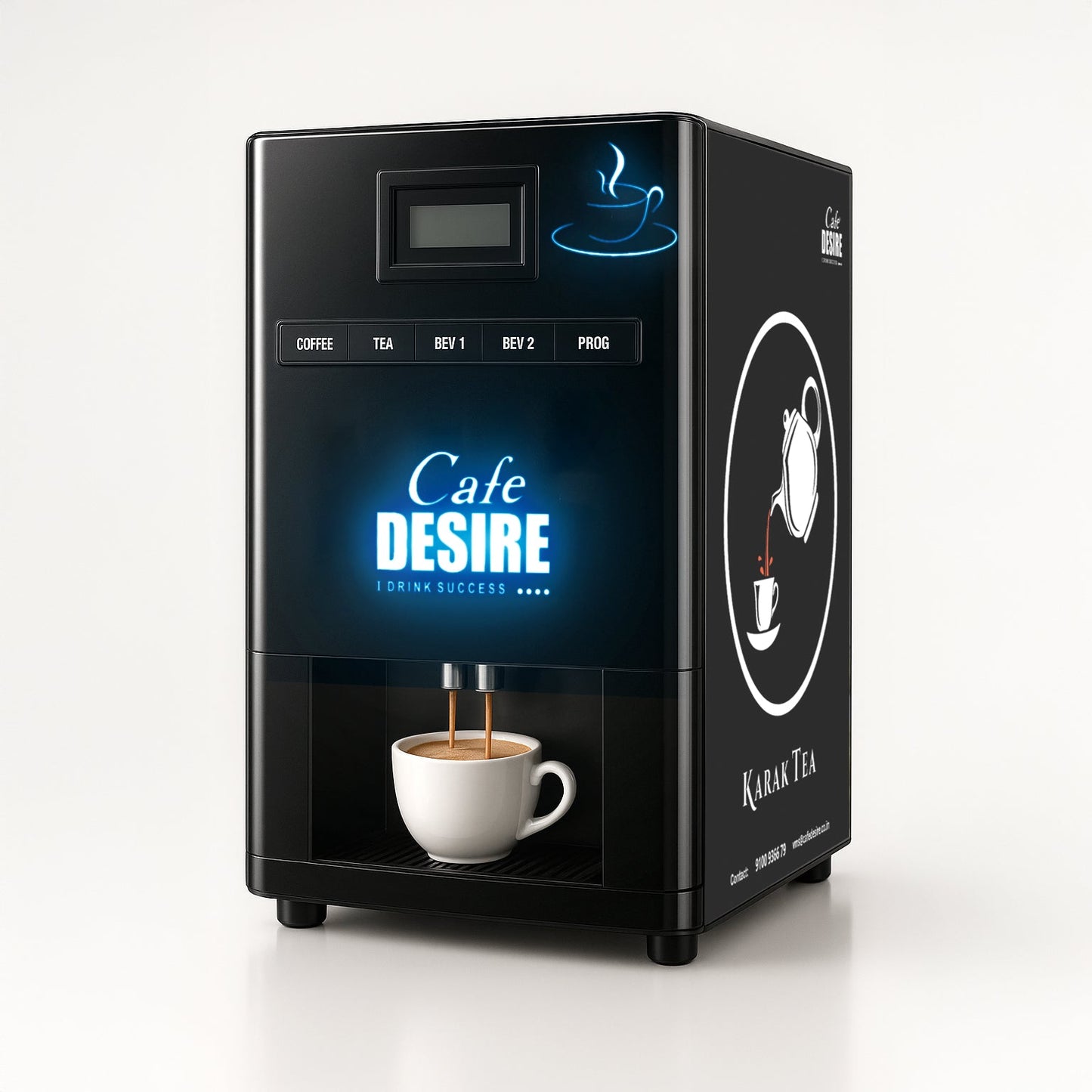 LED All in One Four Option Vending Machine (Multi-Water-Inlet) 1 x 100