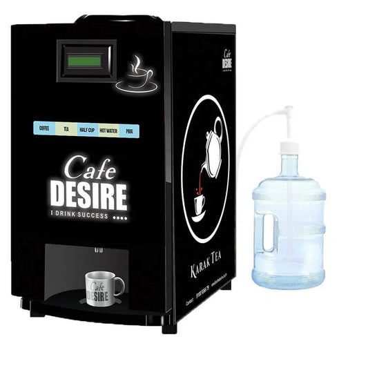 Pump Model - LED Coffee Machine 2 Lane | Two Beverage Options | Fully Automatic Tea & Coffee Vending Machine